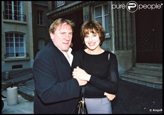 Fanny Ardant et Gérard Depardieu, le 10 mai 2000.