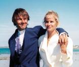 Mariage de Nicolas Hulot et Isabelle Patissier à Saint Malo en 1993