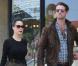 Dita Von Teese et son bien-aimé Louis-Marie de Castelbajac sortent du restaurant The Cube, à Los Angeles. Avril 2011