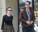 Dita Von Teese et son bien-aimé Louis-Marie de Castelbajac sortent du restaurant The Cube, à Los Angeles. Avril 2011