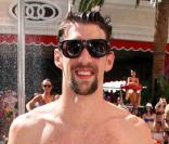 Michael Phelps lors de l'inauguration de l'Encore Beach Club de Las Vegas le 16 avril