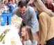 Leonor et Sofia d'Espagne ont fait sensation lors de la messe de Pâques célébrée à Palma de Majorque le 24 avril 2011  