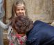 Leonor et Sofia d'Espagne ont fait sensation lors de la messe de Pâques célébrée à Palma de Majorque le 24 avril 2011  