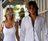 Shauna Sand et son ex-mari Laurent font du shopping à Beverly Hill, le 22 avril 2011