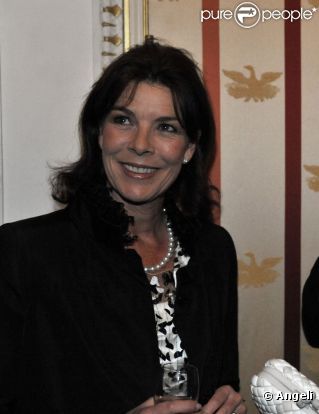 Caroline de Monaco se rend au Théâtre de La Fenice, à Venise, pour admirer le ballet Cendrillon. 28 avril 2011