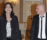 Caroline de Monaco se rend au Théâtre de La Fenice, à Venise, pour admirer le ballet Cendrillon, chorégraphié par Jean-Christophe Maillon, qui l\'accompagne. 28 avril 2011