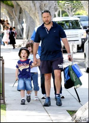 Russel Crowe et son fils