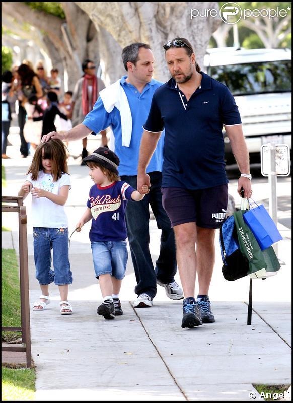 Russl Crowe et son fils 