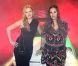 Elodie Frégé et Elisa Tovati à l'occasion de la présentation de la Fiat 500byGucci, au MotorVillage, à Paris, le 4 mai 2011.