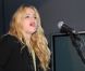 Alice Gold en livre à l'occasion de la présentation de la Fiat 500byGucci, au MotorVillage, à Paris, le 4 mai 2011.