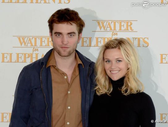 Reese Witherspoon et Robert Pattinson à l'occasion de la promotion de  De l'eau pour les éléphants , à Sydney, en Australie, le 6 mai 2011.