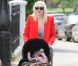 Gwen Stefani se promène avec ses enfants Kingston et Zuma, à Londres (Grande-Bretagne), vendredi 6 mai 2011.