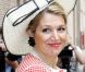 La princesse Maxima des Pays-Bas toujours très souriante, à l'ouverture de l'exposition 'Maxima, 10 ans aux Pays-Bas' à Apeldoorn, Pays-Bas, le 7 mai 2011.