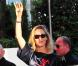Uma Thurman arrive à Cannes afin d'assister au festival, qui se tient du 11 au 22 mai 2011.