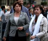 Martine Aubry au concert en l'honneur des 30 ans de l'élection de François Mitterrand, le 10 mai 2011 sur la place de la Bastille à Paris