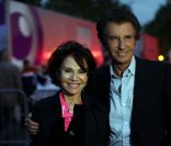 Jack Lang et sa femme Monique au concert en l'honneur des 30 ans de l'élection de François Mitterrand, le 10 mai 2011 sur la place de la Bastille à Paris