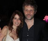 Stéphane Guillon et son épouse Muriel Cousin lors de la soirée Canal + sur la place de Castre