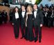 Bérénice Bejo et Michel Hazanavicius, Alexandra Lamy et Jean Dujardin lors de la projection de The Artist, le 15 mai 2011, à Cannes.