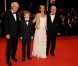 Les frères Jean-Luc et Pierre Dardenne, Cécile de France et le jeune  Thomas Doret lors de la présentation au festival de Cannes du Gamin au  vélo le 15 mai 2011 