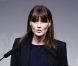 Carla Bruni-Sarkozy au centre Pompidou, le 17 mai 2011, lors d'un colloque sur l'illettrisme organisé par la fondation éponyme de la first lady.