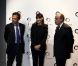 Luc Chatel, Carla Bruni-Sarkozy et Frédéric Mitterrand au centre Pompidou, le 17 mai 2011, lors d'un colloque sur l'illettrisme organisé par la fondation éponyme de la first lady.