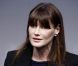 Carla Bruni-Sarkozy au centre Pompidou, le 17 mai 2011, lors d'un colloque sur l'illettrisme organisé par la fondation éponyme de la first lady.
