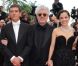 Jean-Paul Gaultier, Marisa Paredes, Antonio Banderas, Pedro Almodovar,  Elena Anaya, Jan Cornet et Blanca Suarez lors de la présentation du film  La Piel que Habito au festival de Cannes le 19 mai 2011