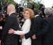 Jean-Paul Gaultier, Marisa Paredes, Antonio Banderas et Pedro Almodovar lors de la présentation du film La Piel que Habito au festival de Cannes le 19 mai 2011