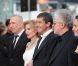 Jean-Paul Gaultier, Marisa Paredes, Antonio Banderas, Pedro Almodovar,   Elena Anaya et Jan Cornet lors de la présentation du film   La Piel que Habito au festival de Cannes le 19 mai 2011