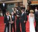 Jean-Paul Gaultier, Marisa Paredes, Antonio Banderas, Pedro Almodovar,   Elena Anaya, Jan Cornet et Blanca Suarez lors de la présentation du film   La Piel que Habito au festival de Cannes le 19 mai 2011