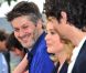 Christophe Honoré, Catherine Deneuve et Louis Garrel lors du photocall du film Les Bien-aimés au festival de Cannes le 21 mai 2011