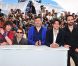 Paul Schneider, Christophe Honore, Louis Garrel et Rasha Bukvic lors du photocall du film Les Bien-aimés au festival de Cannes le 21 mai 2011