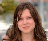 Léa Seydoux lors du photocall de Minuit à Paris le 11 mai 2011