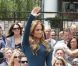 Jennifer Lopez et son époux Marc Anthony lors de l'hommage sur le Hollywood Walk of Fame de Simon Fuller le 23 mai 2011 à Los Angeles