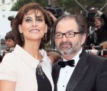 Inès de La Fressange et son compagnon Denis Olivennes à Cannes, en mai 2011. 