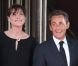 Carla-Bruni Sarkozy (enceinte) et son époux Nicolas Sarkozy sur le perron du Ciro's, à Deauville, le 26 mai 2011.