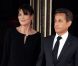Carla-Bruni Sarkozy (enceinte de son 2e enfant) et son époux Nicolas  Sarkozy sur le perron du restaurant Le Ciro's, à Deauville, le 26 mai  2011.