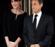 Carla-Bruni Sarkozy (enceinte de son 2e enfant) et son époux Nicolas  Sarkozy sur le perron du restaurant Le Ciro's, à Deauville, le 26 mai  2011.