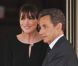 Carla-Bruni Sarkozy (enceinte de son 2e enfant) et son époux Nicolas  Sarkozy sur le perron du restaurant Le Ciro's, à Deauville, le 26 mai  2011.