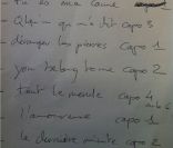 La setlist du MicroShow de Carla Bruni, le 30 mai 2011 à Paris, à l'initiative de Microworld.org.