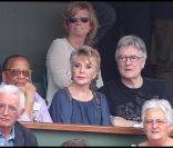 Sophie Darel et son époux au tournoi de Roland-Garros, le lundi 30 mai 2011.
