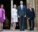Comme chaque année, Felipe et Letizia d'Espagne rendent hommage aux rois de Navarre au monastère de Leyre, le 31 mai 2011