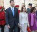 Comme chaque année, Felipe et Letizia d'Espagne rendent hommage aux rois  de Navarre au monastère de Leyre, le 31 mai 2011