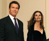 Arnold Schwarzenegger et Maria Shriver, à Washington, le 22 février 2007. 