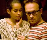 Iman Perez et Vincent Perez sur le tournage du film Un Baiser papillon