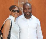 Jean-Marc Mormeck et Sandra à Roland-Garros, le 3 juin 2011