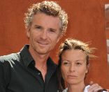 Denis Brogniart et sa femme Hortense à Roland-Garros, le 3 juin 2011