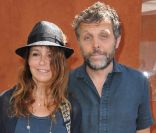 Stéphane Guillon et sa compagne Muriel Cousin, le 3 juin 2011 à Roland-Garros