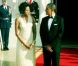 Michelle et Barack Obama à la Maison Blanche lors du dîner d'etats organisé pour Angela Merkel, le 7 juin 2011 à Washington 