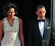 Michelle et Barack Obama à la Maison Blanche lors du dîner d'etats organisé pour Angela Merkel, le 7 juin 2011 à Washington 